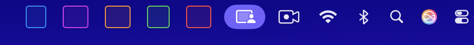 Spacers in the menubar